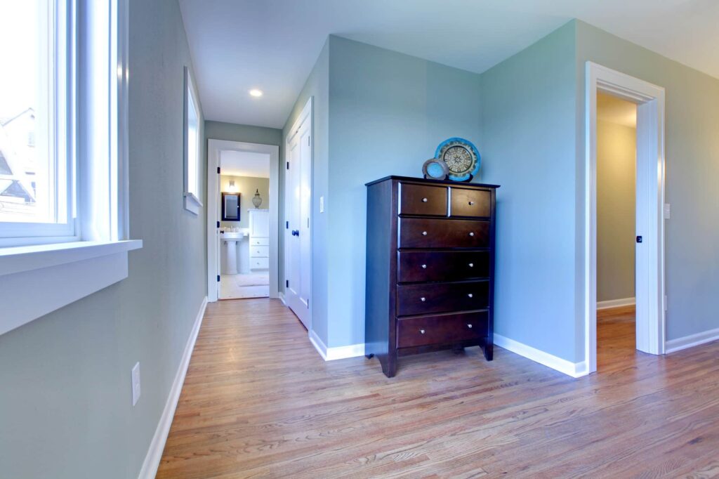 Hallway from bedroom to the bathroom